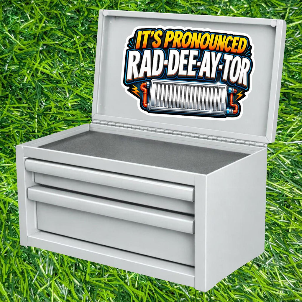 It's Pronounced Rad-Dee-Ay-Tor Radiator Auto Sticker Correction Mispronunciation