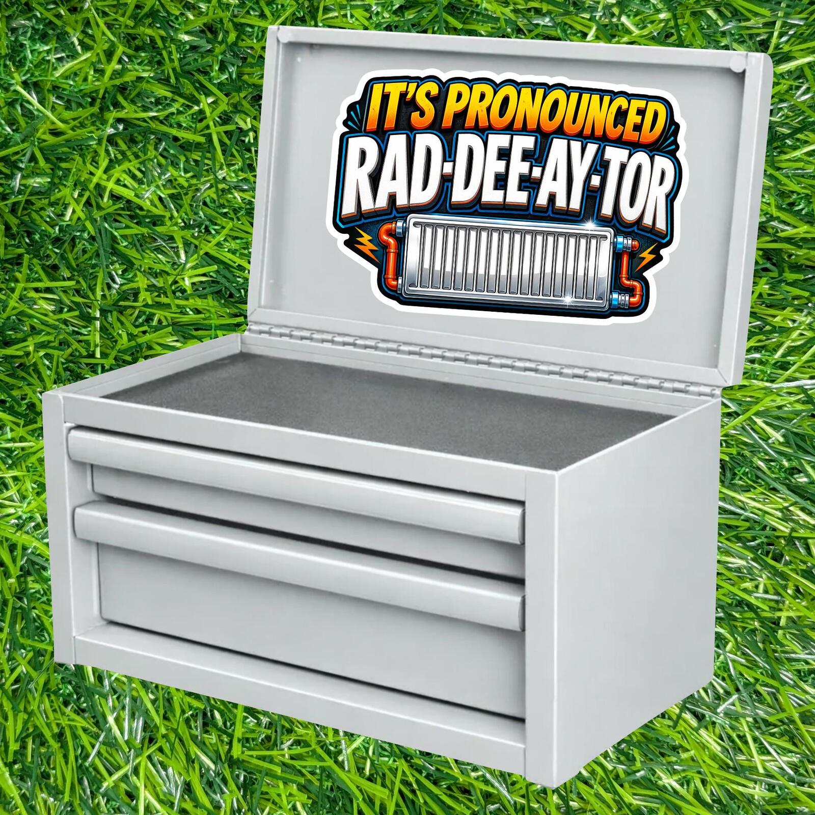 It's Pronounced Rad-Dee-Ay-Tor Radiator Auto Sticker Correction Mispronunciation