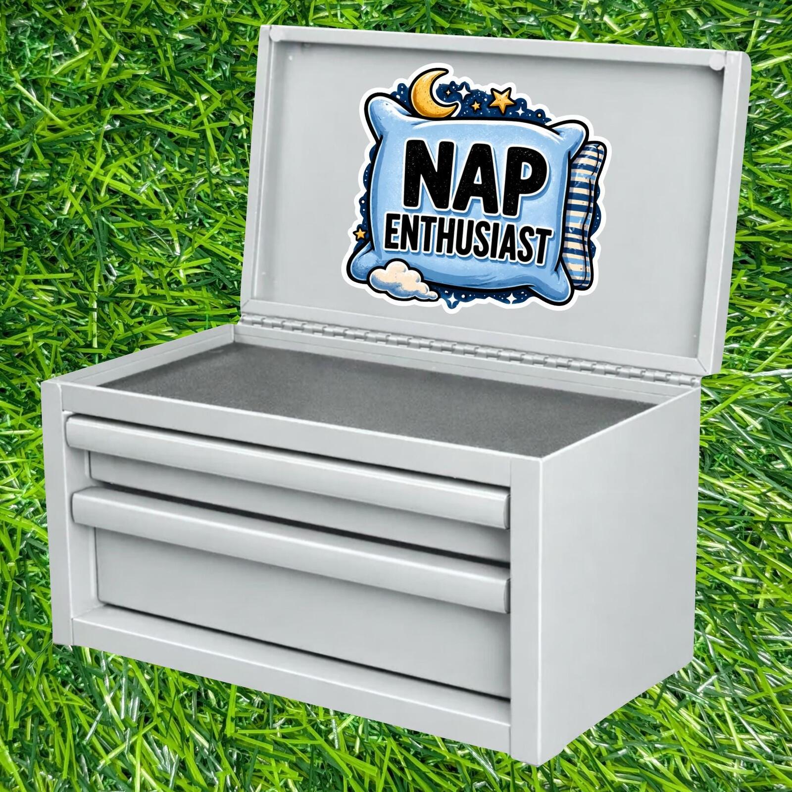 Nap Enthusiast Sticker Sleep Lover Decal Lazy Day Introvert Couch Life Self Care