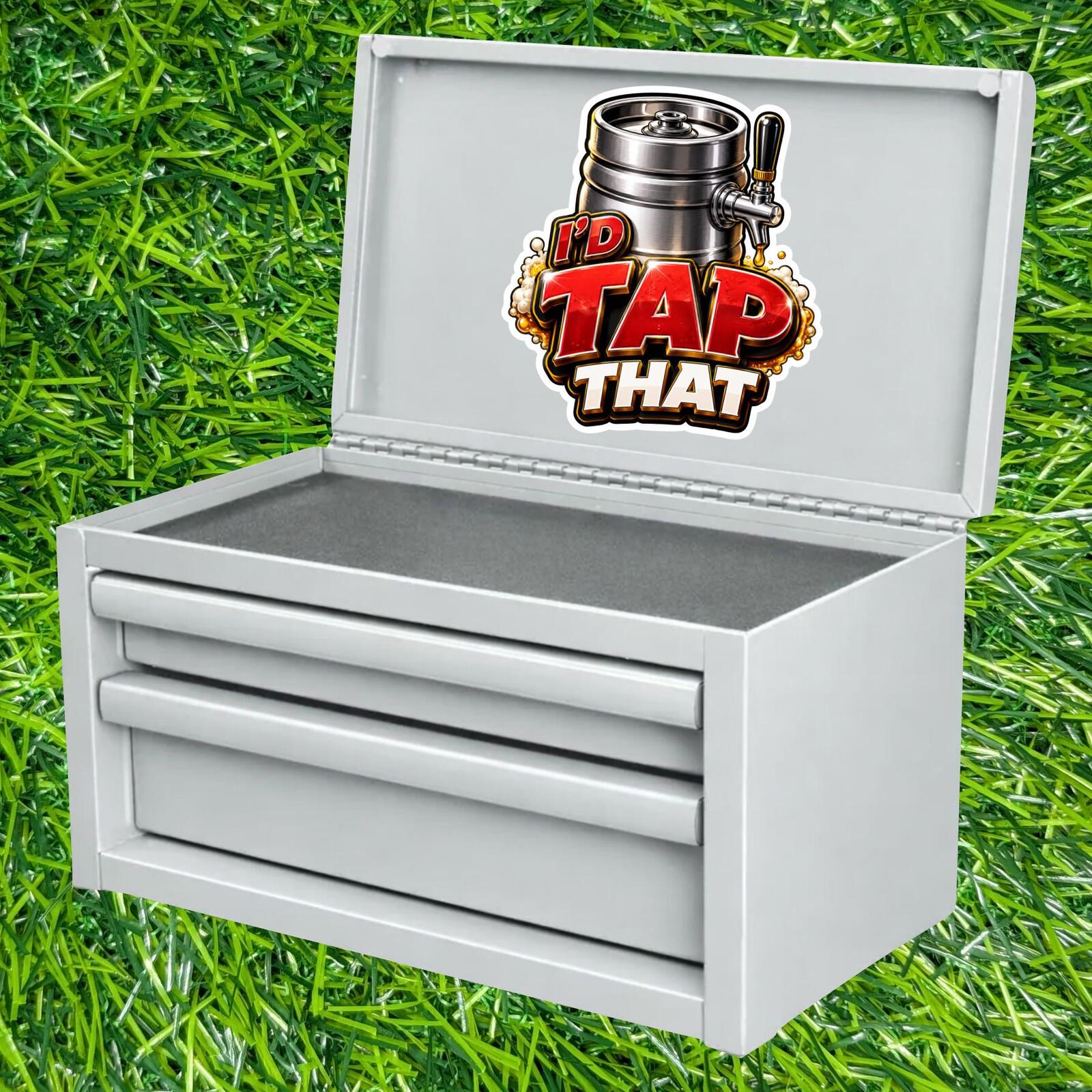 I'd Tap That Keg Sticker Beer Decal Bar Party Brew Lover Drinking Humor