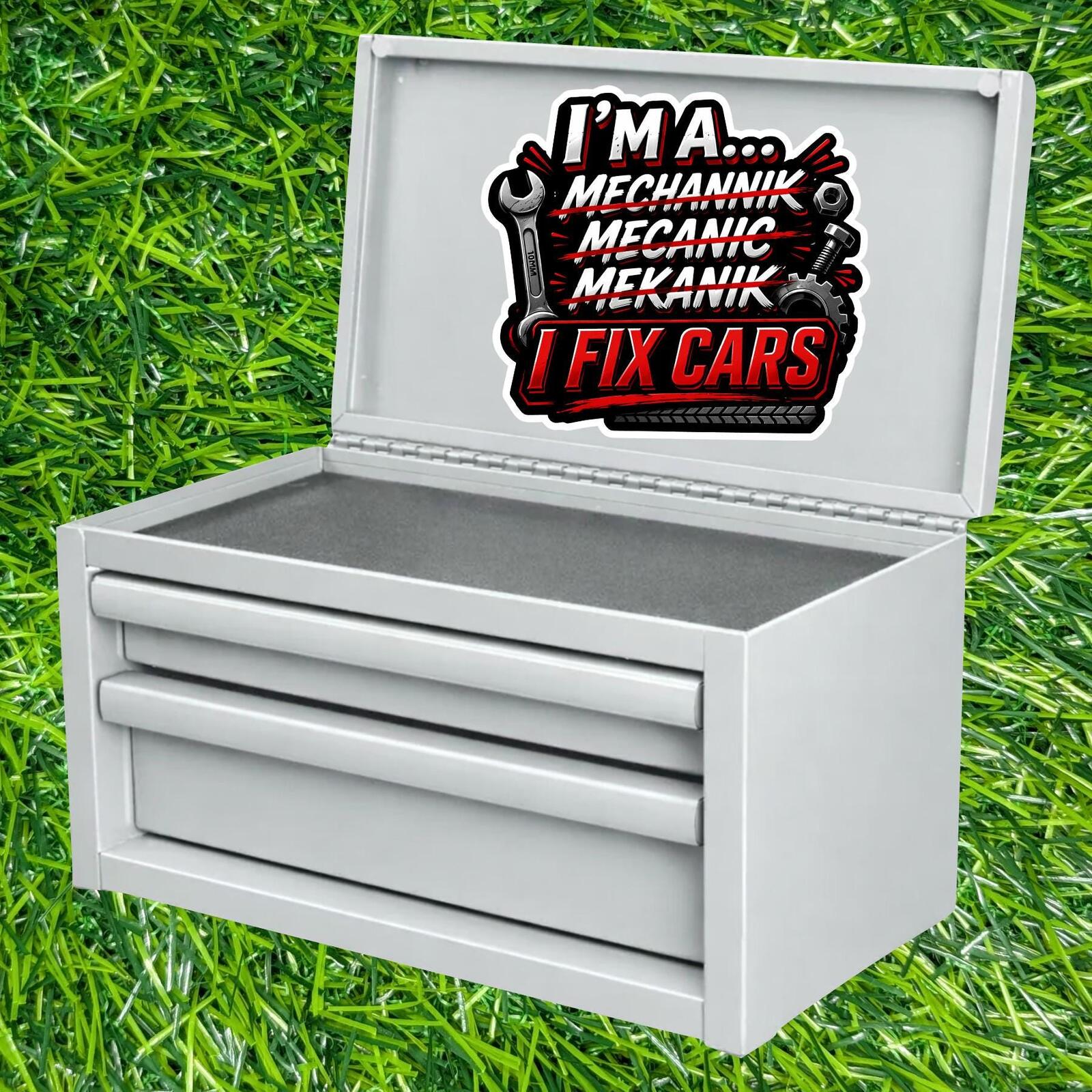 I Fix Cars Decal, Funny Mechanic Sticker, Auto Technician Humor Gift