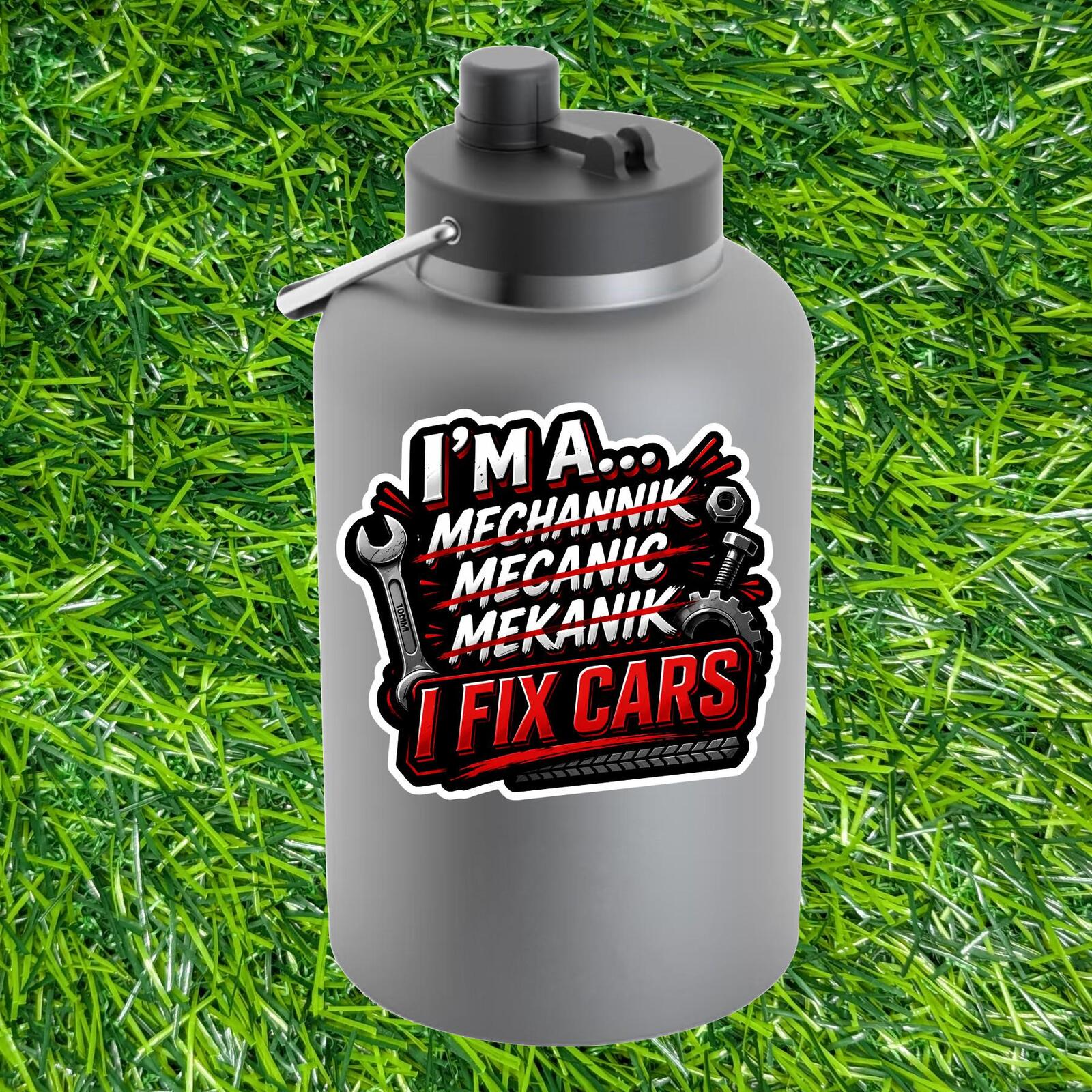 I Fix Cars Decal, Funny Mechanic Sticker, Auto Technician Humor Gift