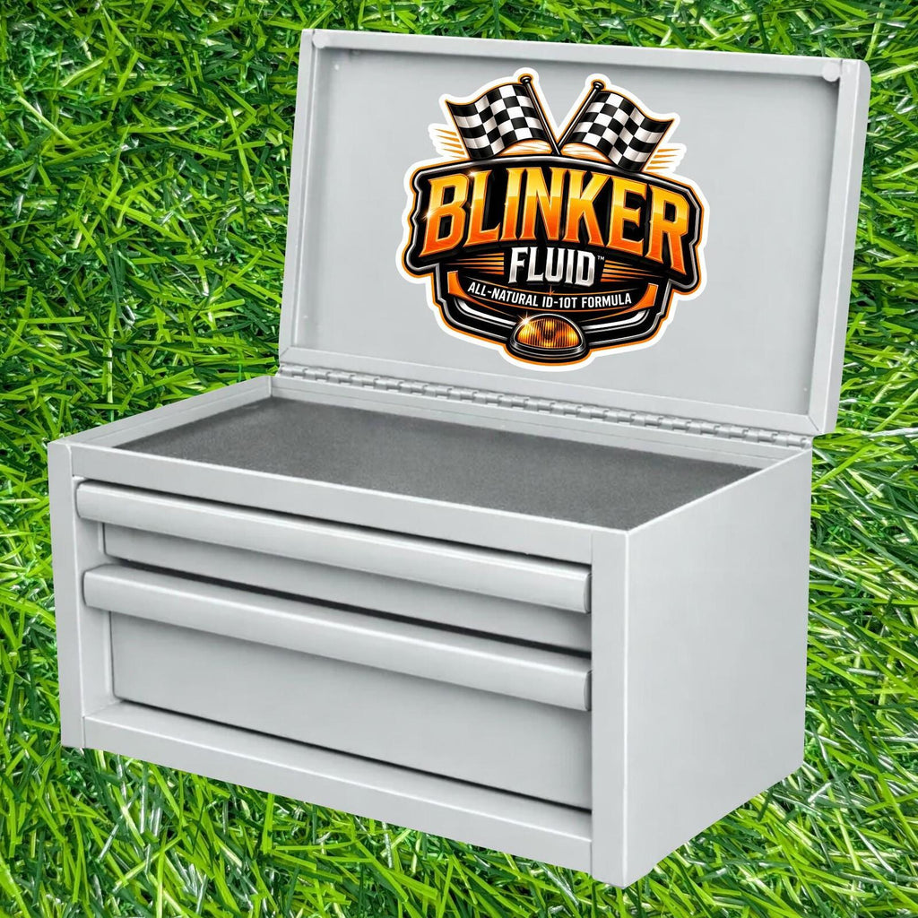 Blinker Fluid All-Natural ID-10T Formula Sticker, Racing Mechanic Decal