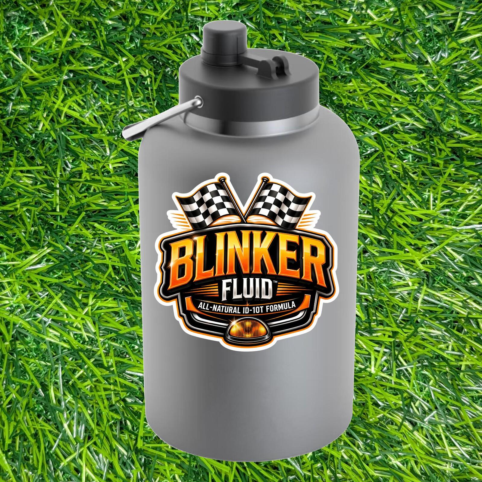 Blinker Fluid All-Natural ID-10T Formula Sticker, Racing Mechanic Decal