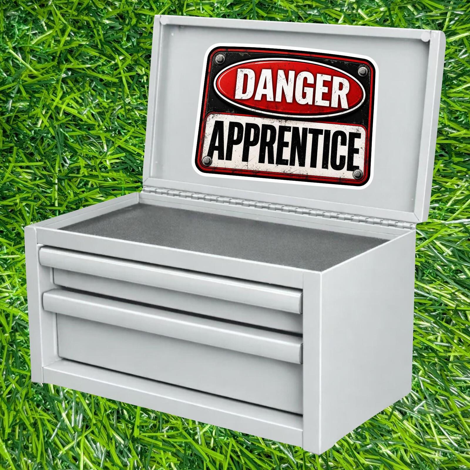 Danger Apprentice Warning Sign Decal Sarcastic Trade Worker Trainee New Sticker