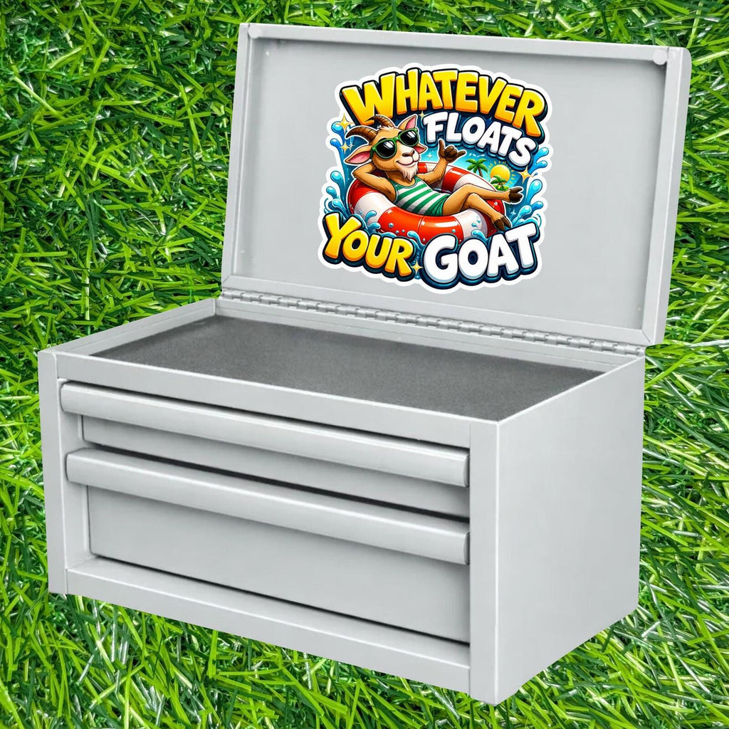 Whatever Floats Your Goat Decal Sarcastic Summer Laid Animal Cool Pool Float