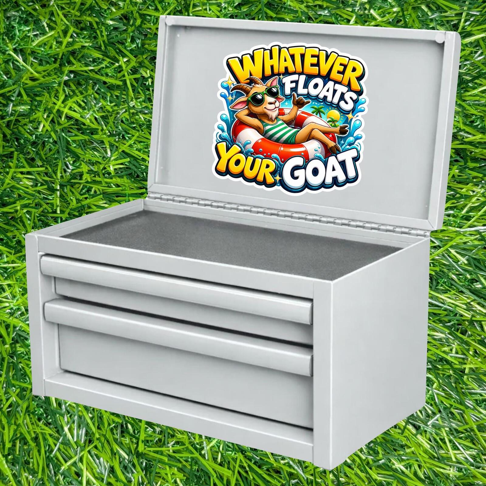 Whatever Floats Your Goat Decal Sarcastic Summer Laid Animal Cool Pool Float