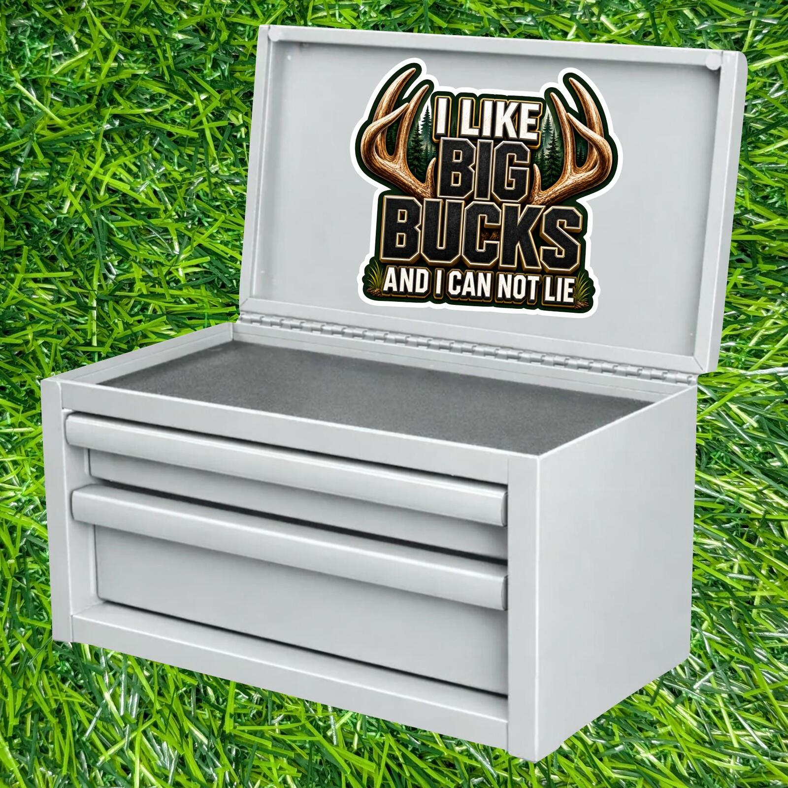 I Like Big Bucks Deer Hunting Sticker Antler Decal Hunter Woods Camp Buck Humor