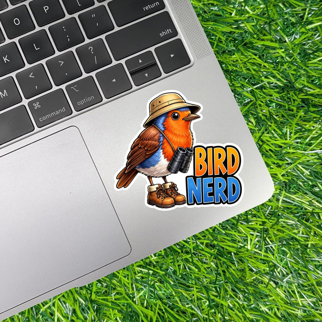 Bird Nerd Sticker Birdwatching Binoculars Decal Nature Finder Field Researcher