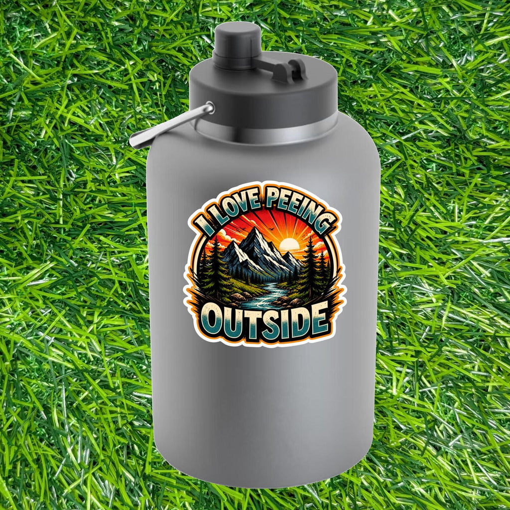I Love Peeing Outside Sticker Camping Outdoor Hiker Nature Camper Backpacker