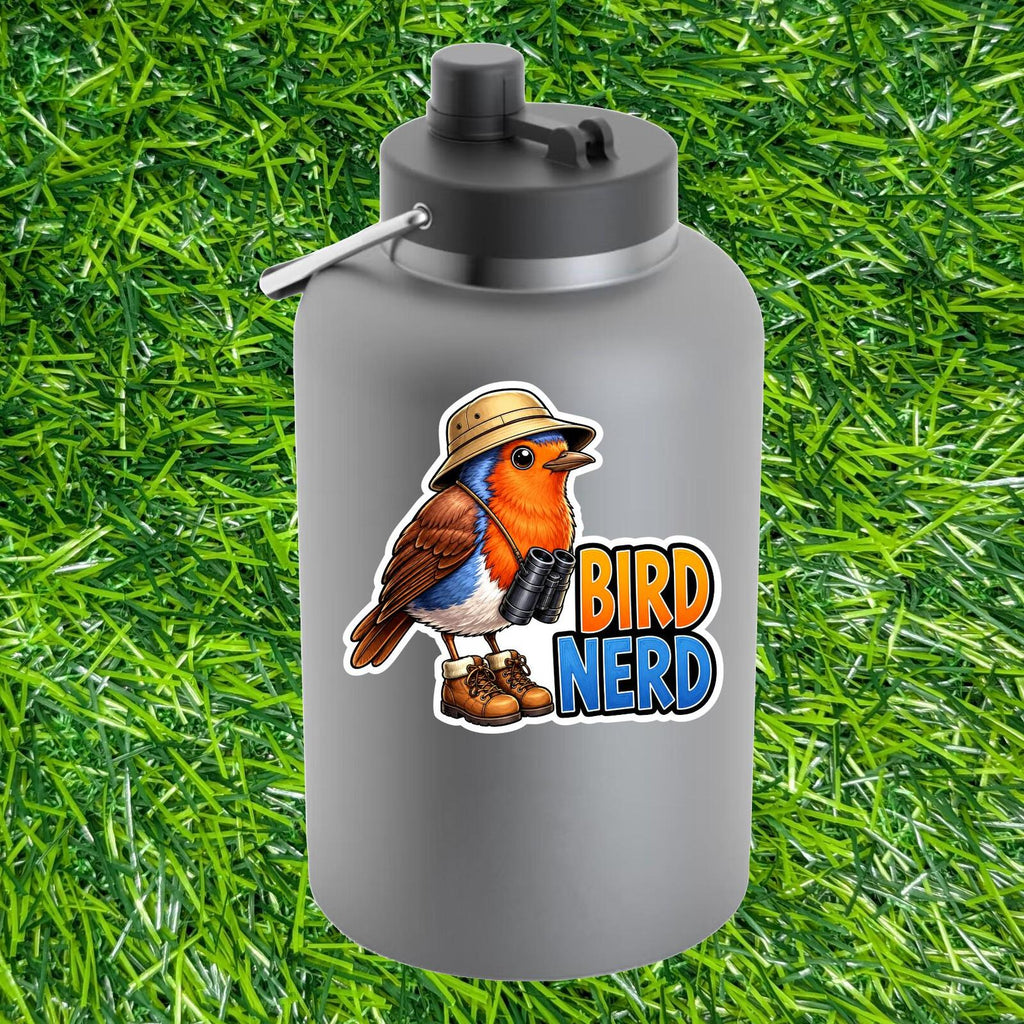 Bird Nerd Sticker Birdwatching Binoculars Decal Nature Finder Field Researcher