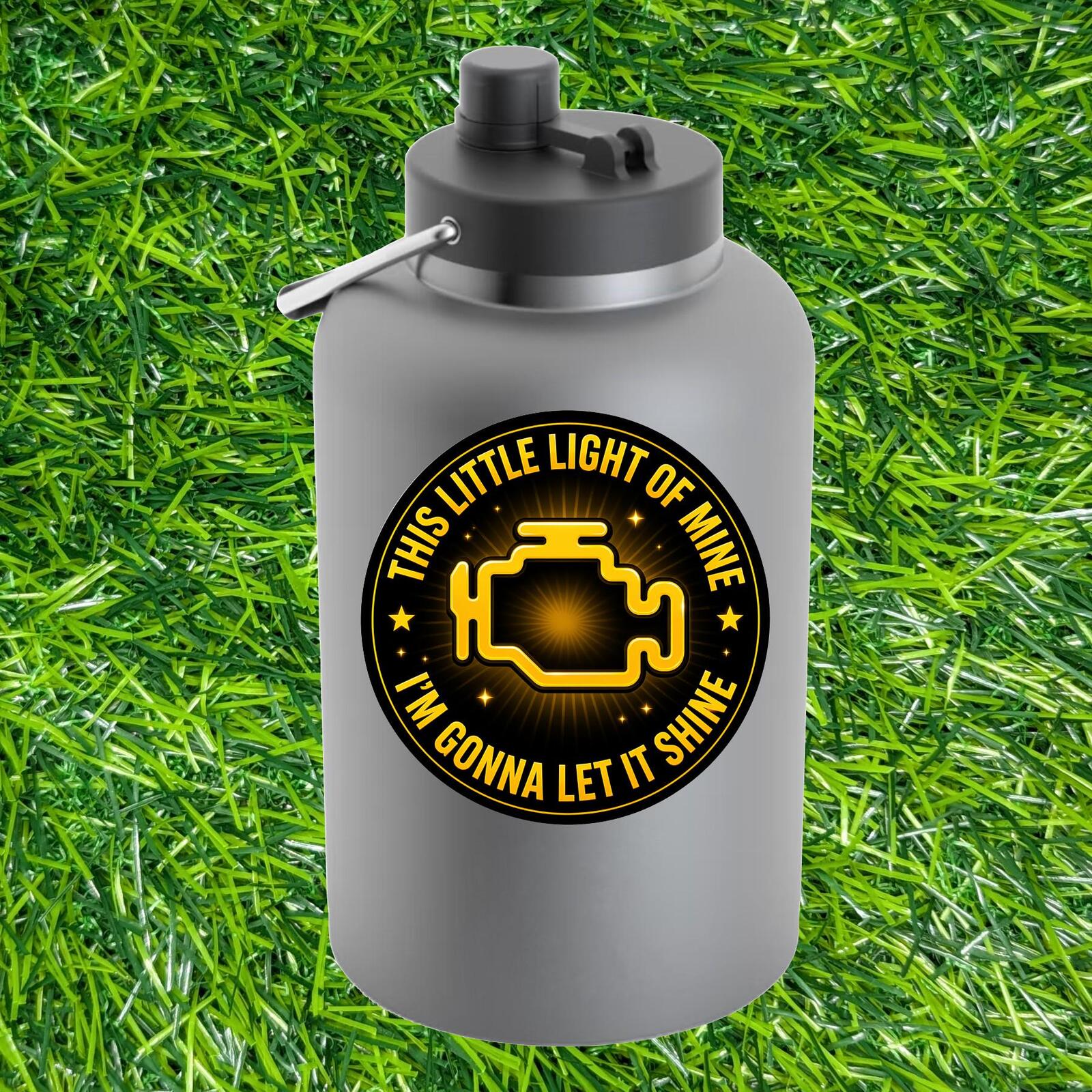 Check Engine Light Sticker This Little Light I'm Gonna Let it Shine Mechanic