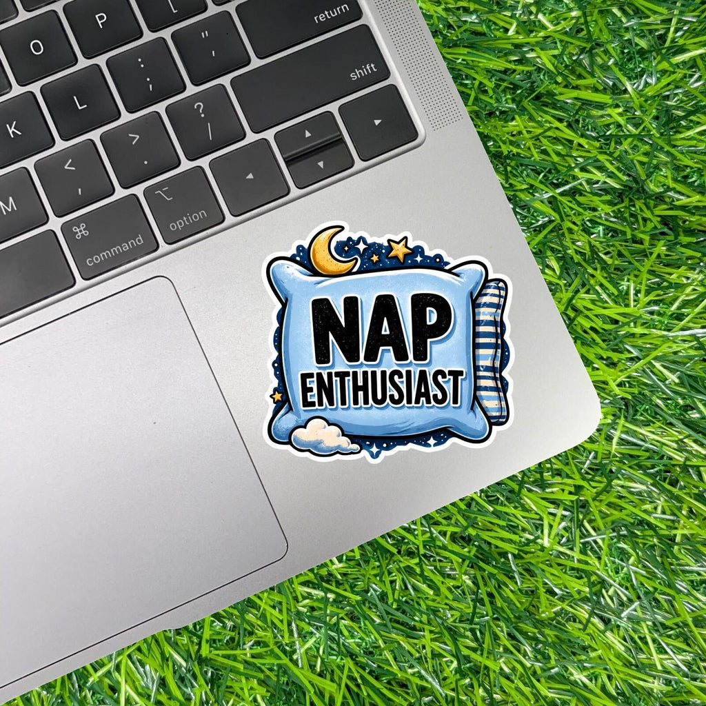 Nap Enthusiast Sticker Sleep Lover Decal Lazy Day Introvert Couch Life Self Care